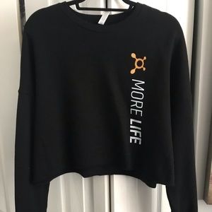 OTF  Orange Theory Crop Sweater NWT